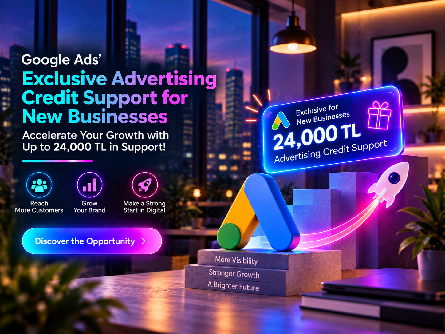 Ad Credit Support from Google Ads for New Businesses: Accelerate Your Growth with Support of Up to 24,000 TL!