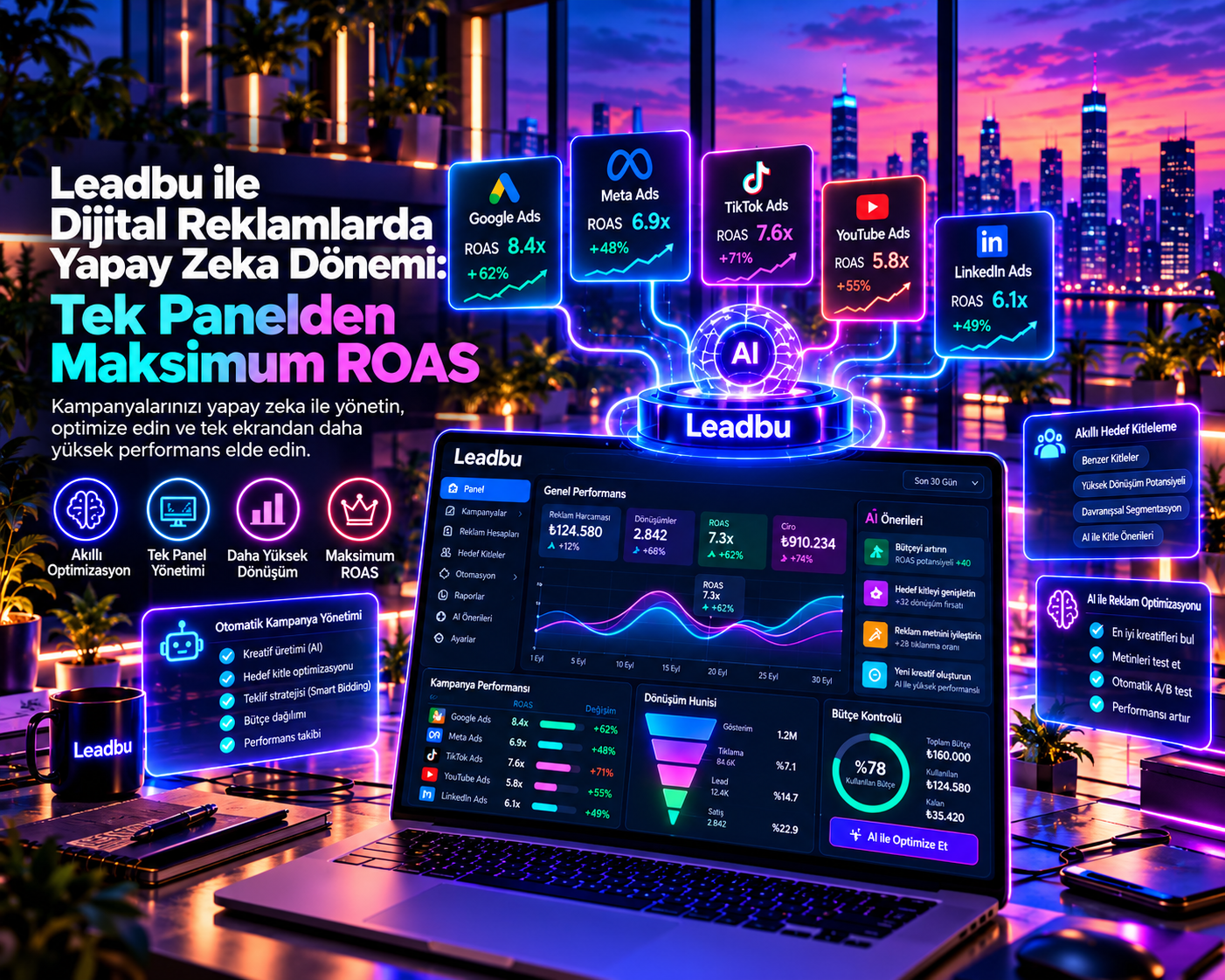 Leadbu ile Dijital Reklamlarda Yapay Zeka Dönemi: Tek Panelden Maksimum ROAS