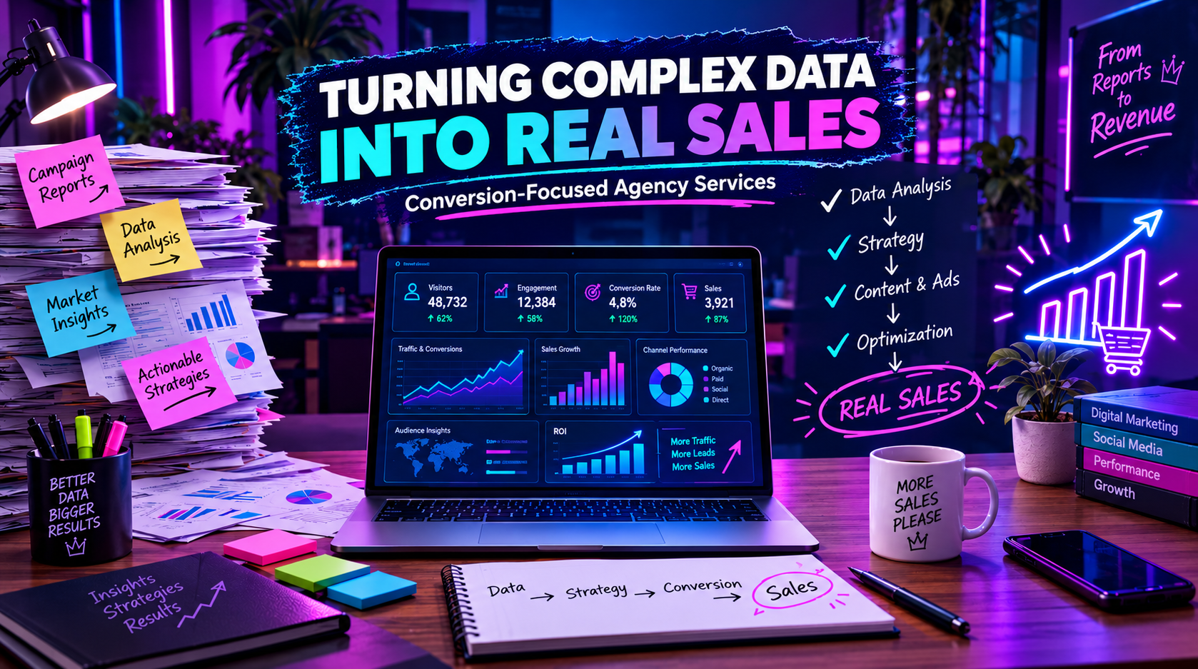 Conversion-Focused Agency Services: Turning Complex Data in Reports into Actual Sales
